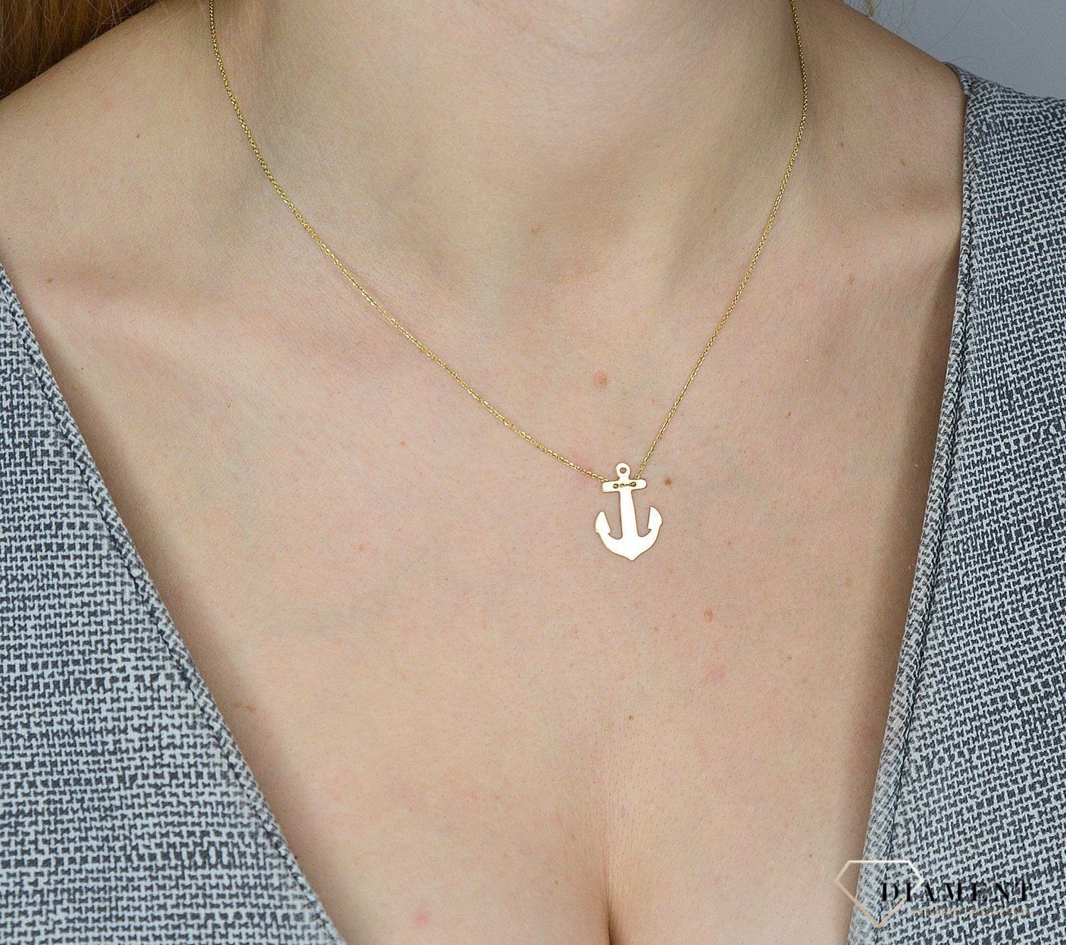 Naszyjnik celebrytka   próby 585 kotwica NA 390.jpg